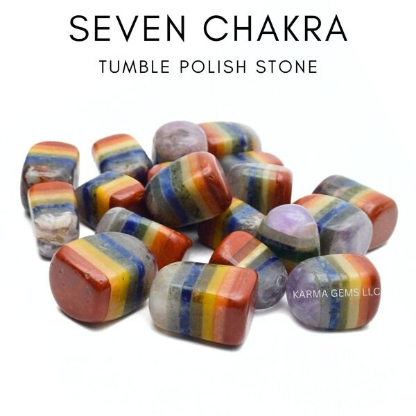 Seven Chakra 15 To 25 MM Crystal Tumble Stone