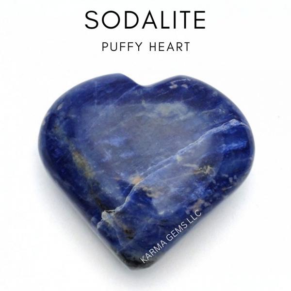Sodalite Puffy Heart 2 inch