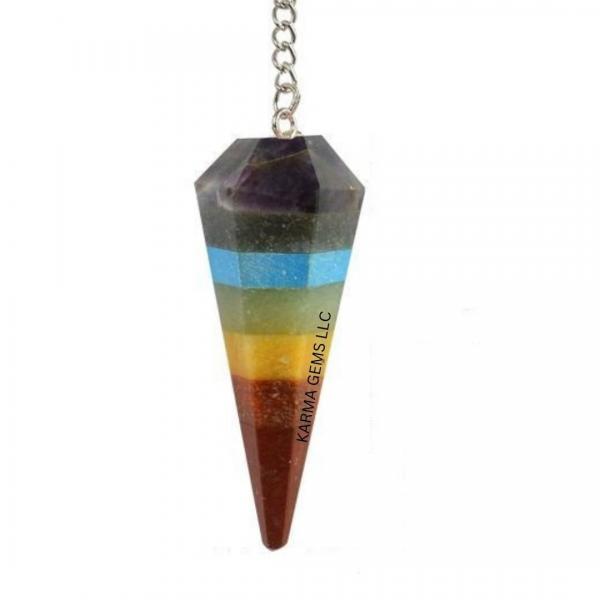 Seven Chakra Crystal Pendulum